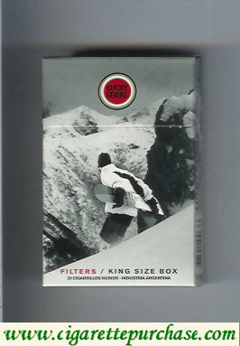 Lucky Strike Snowpacks Filter cigarettes hard box